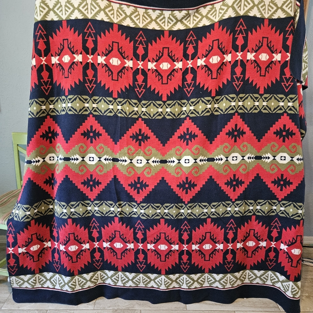 Fleece Blanket Native Print Queen - Picture 2 of 2